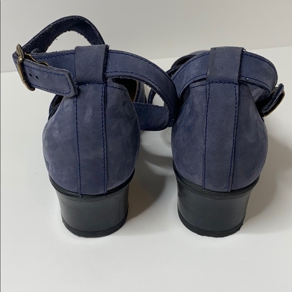 Naot Blue Suede Genuine Leather MaryJane Shoes 39 - Picture 7 of 10
